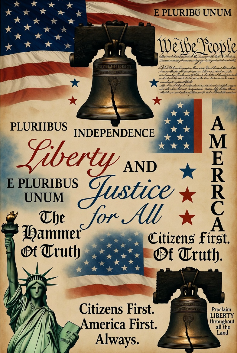 Liberty and Justice for All - Citizens First. America First. Always.